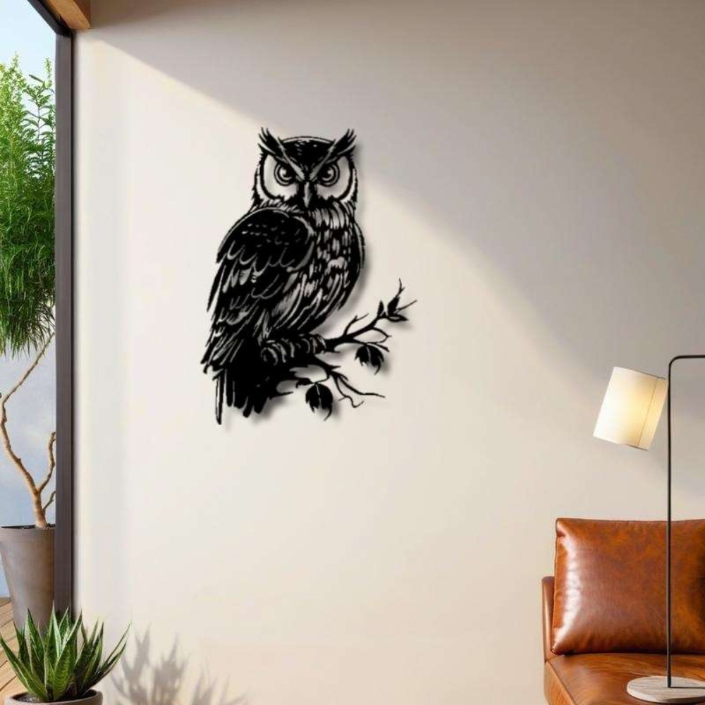 Metal Wall Art Owl Statue 1pc: - Bonsai Garden Ornaments recensione e prezzo