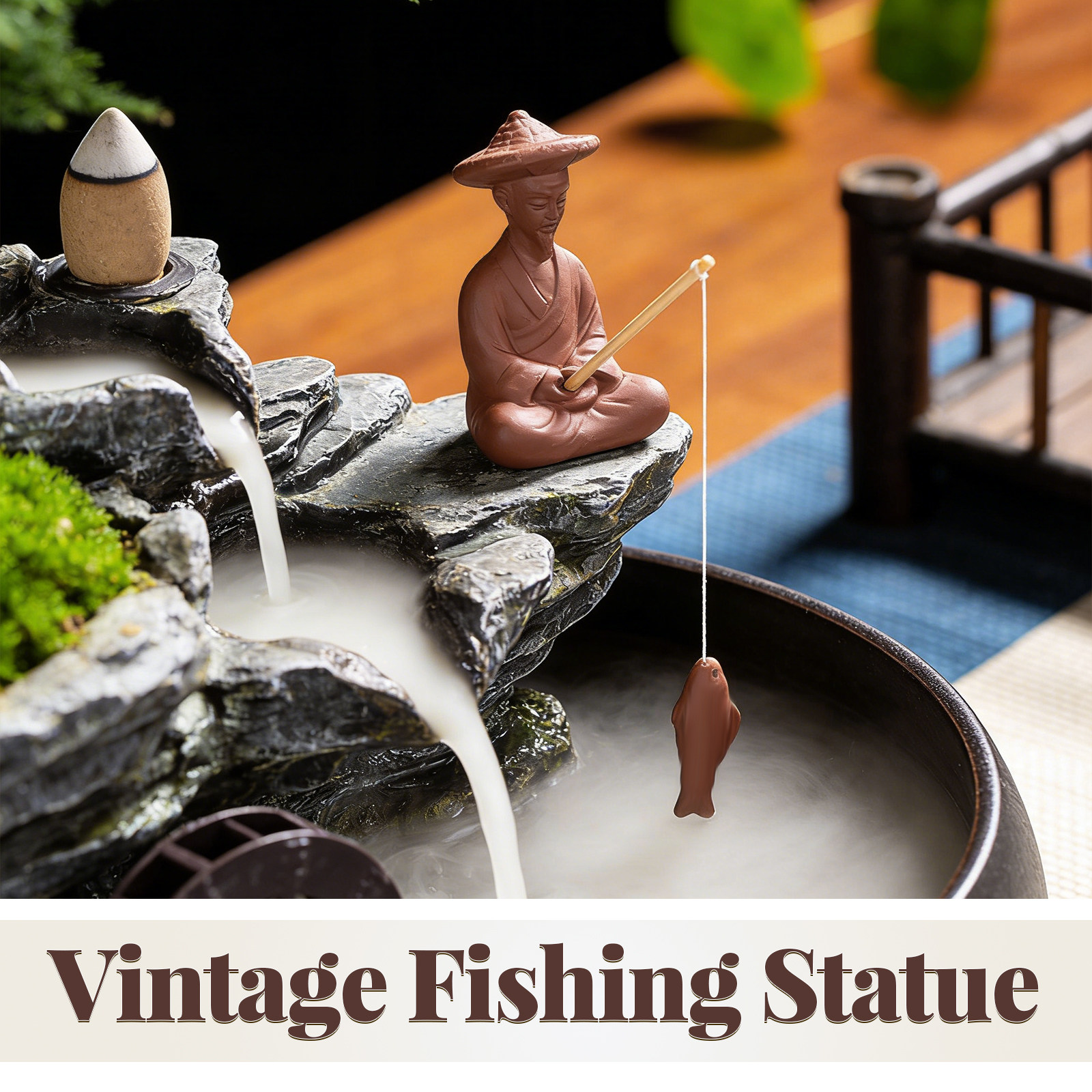 Miniature Chinese Fisherman St - Bonsai Garden Ornaments recensione e prezzo