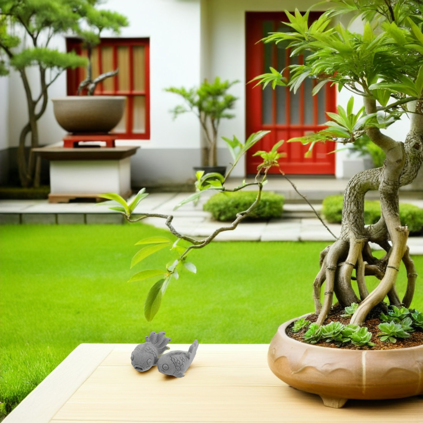 2Pcs Realistic Koi Fish Garden - Bonsai Koi Garden recensione e prezzo