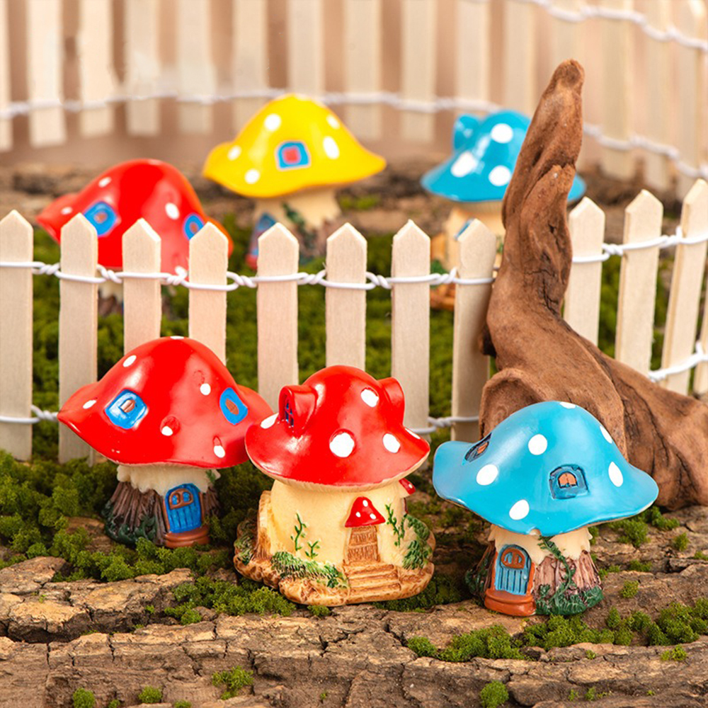 Mini Mushroom Ornaments Garden - Landscape Bonsai Garden recensione e prezzo