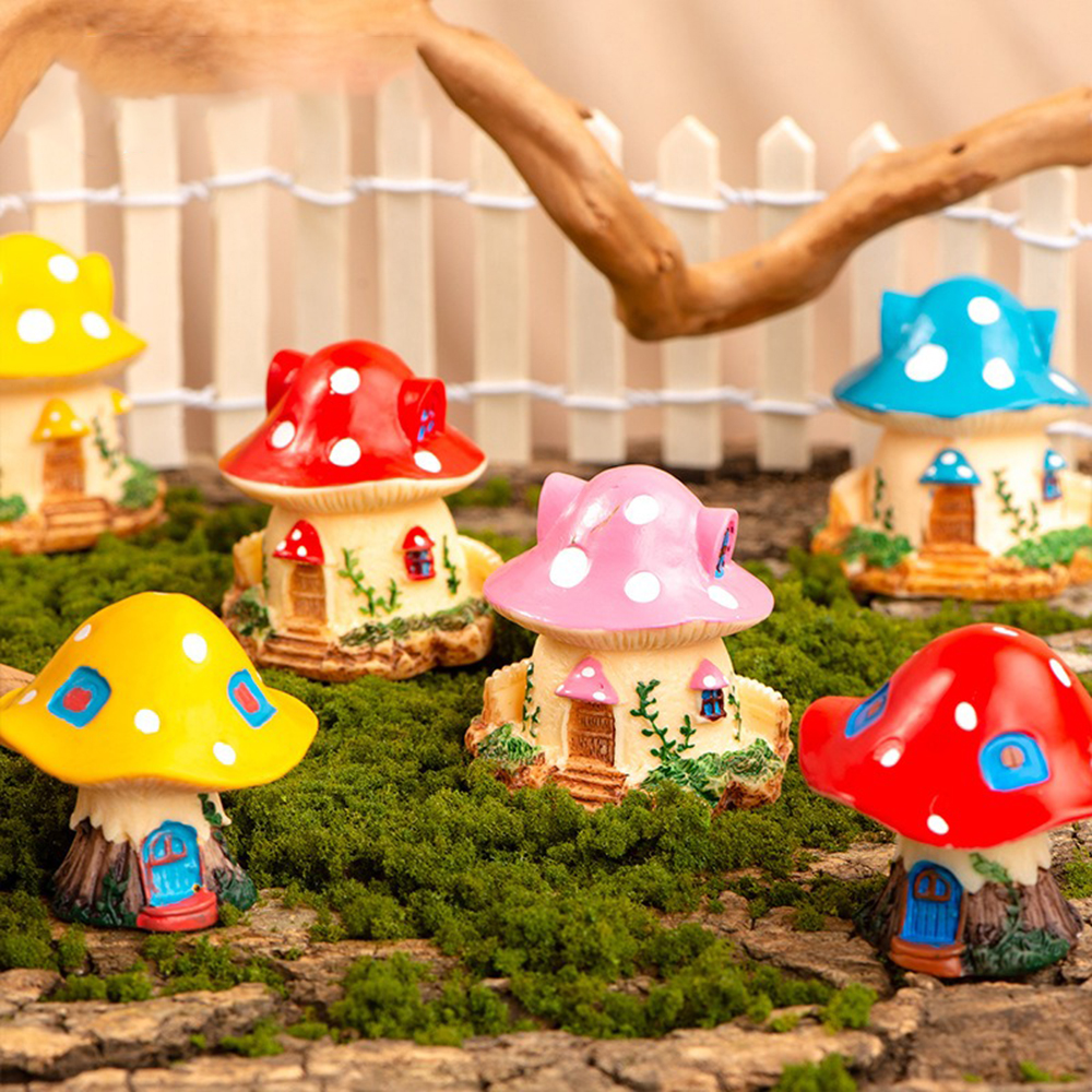 Mini Mushroom Ornaments Garden - Landscape Bonsai Garden recensione e prezzo