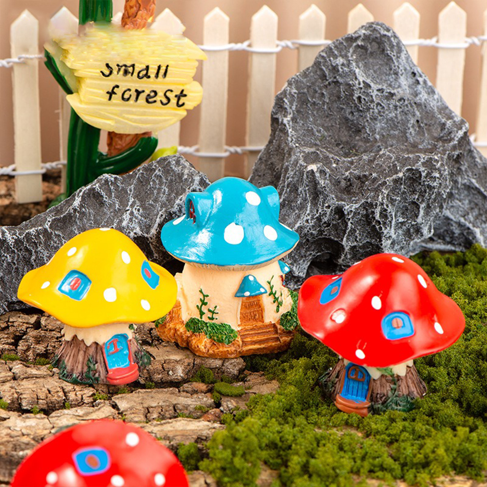 Mini Mushroom Ornaments Garden - Landscape Bonsai Garden recensione e prezzo