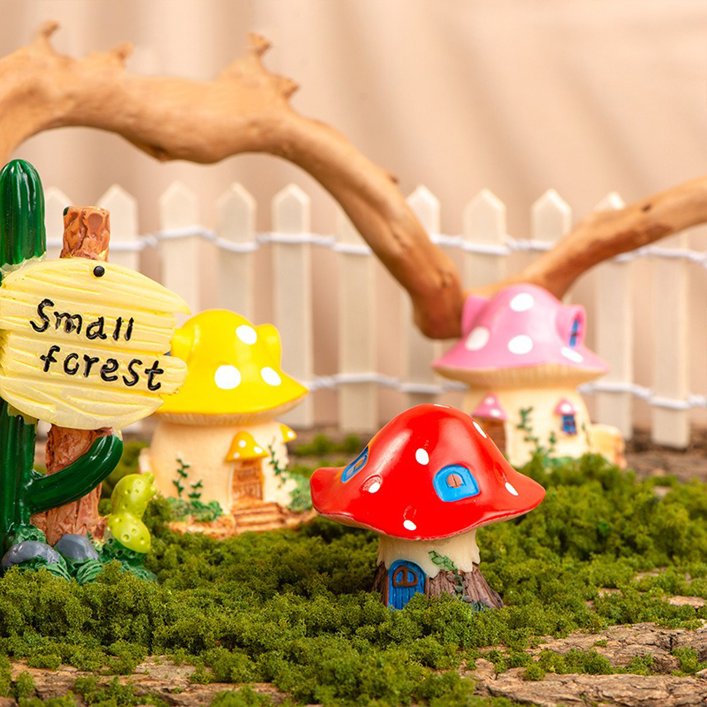 Mini Mushroom Ornaments Garden - Landscape Bonsai Garden recensione e prezzo