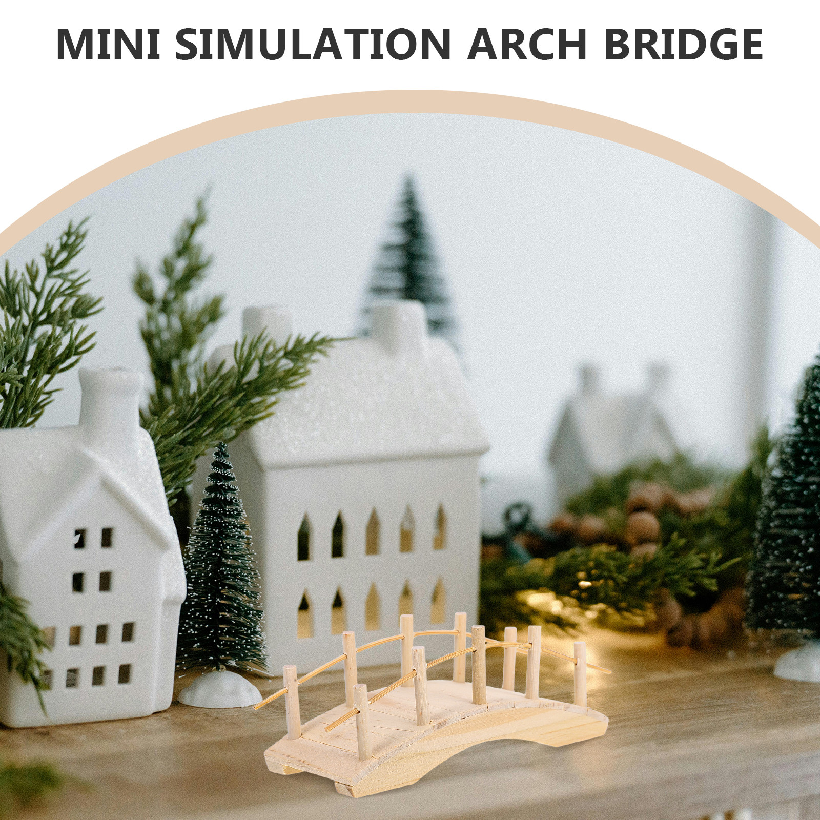 Miniature Wooden Arch Bridge V - Landscape Bonsai Garden recensione e prezzo