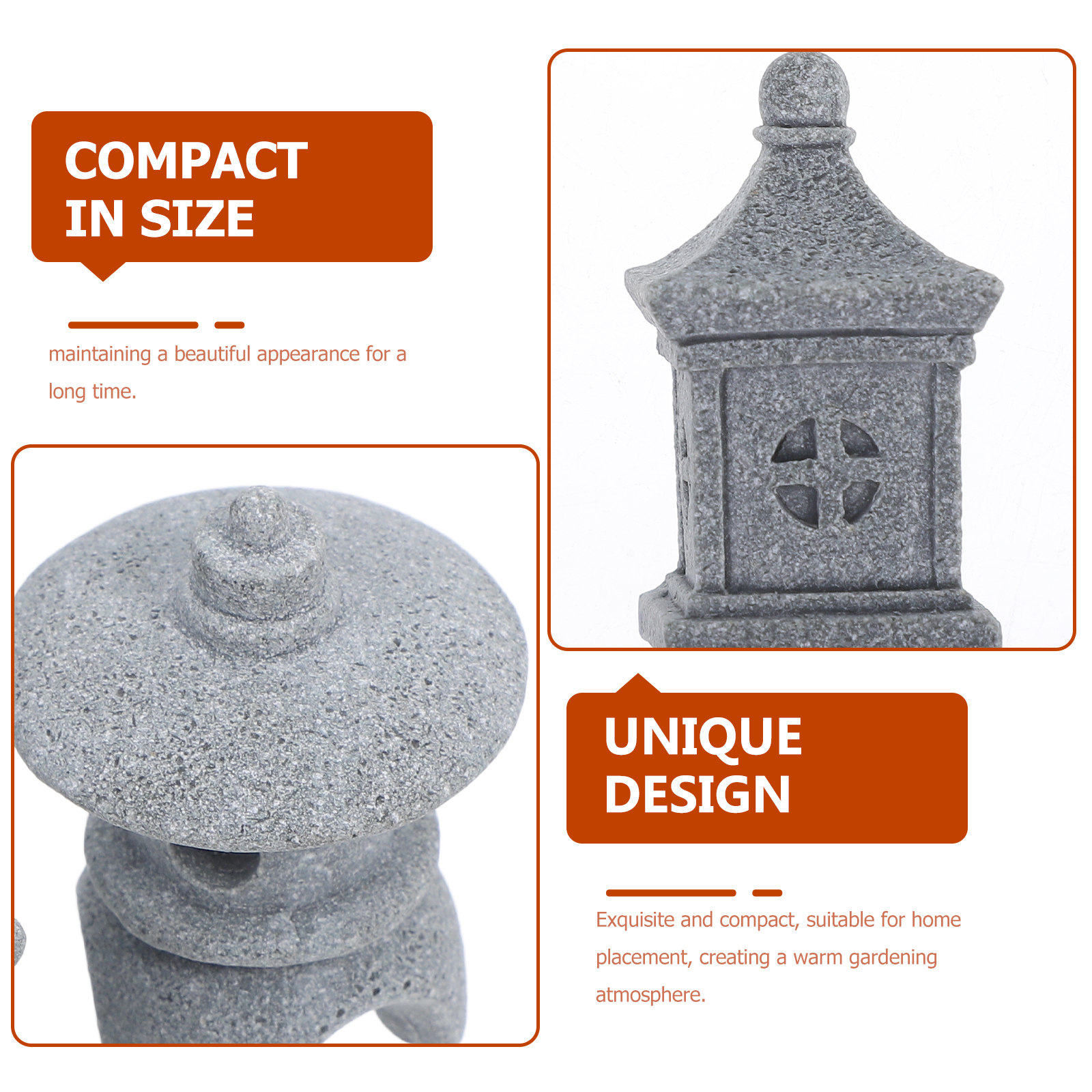 3Pcs Compact Miniature Pagoda  - Landscape Bonsai Garden recensione e prezzo